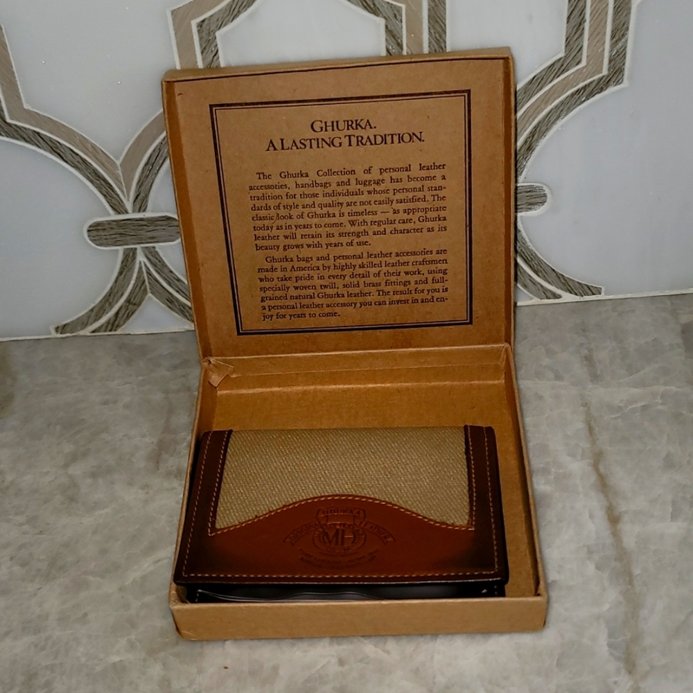 Vintage Ghurka men's card wallet